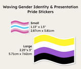 Pride Flag Stickers - Waving | Gender (Waterproof Vinyl)