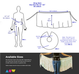 A diagram more clearly explaining the sizing.