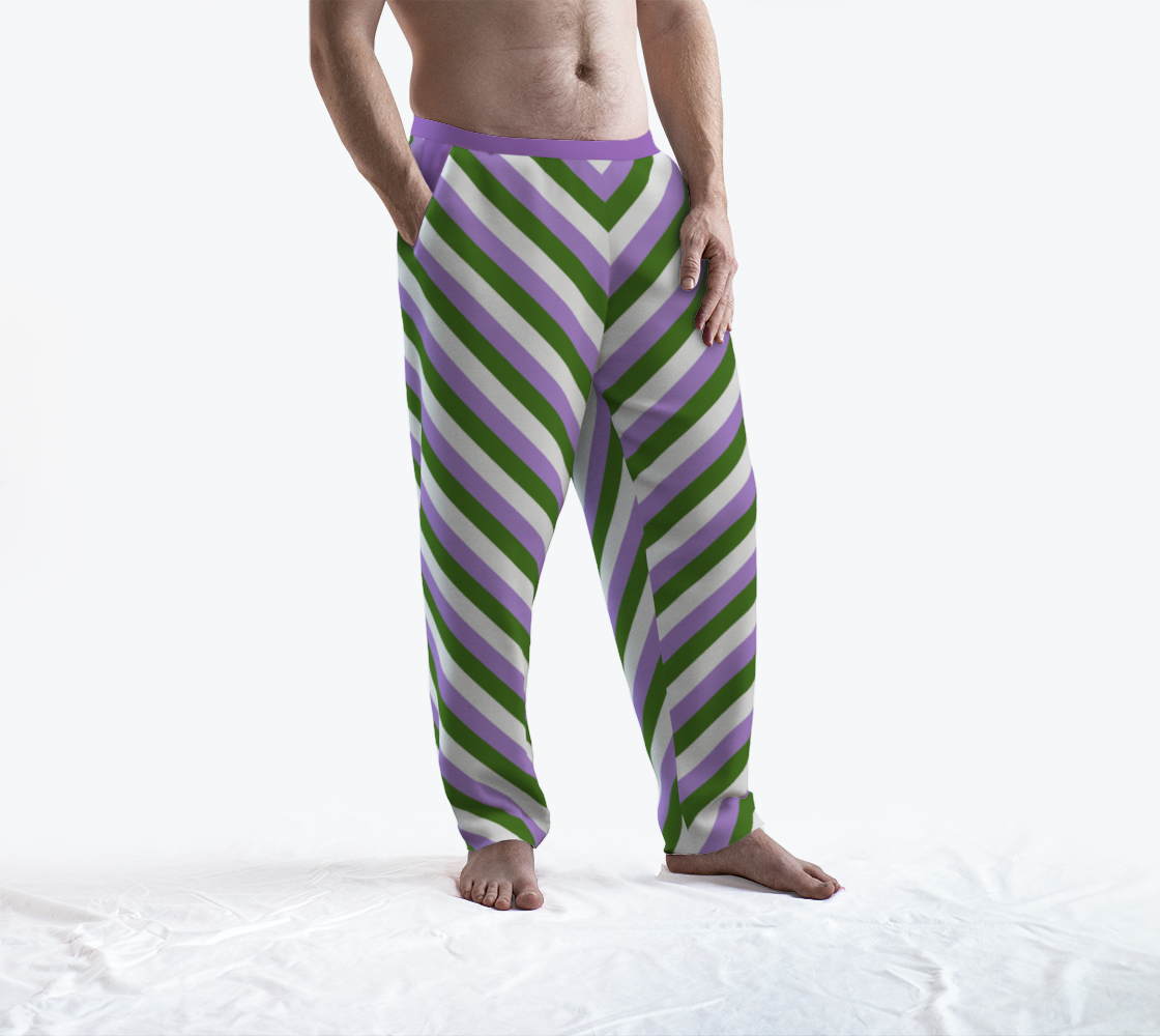 Genderqueer Striped Lounge Pants