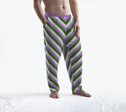 Genderqueer Striped Lounge Pants