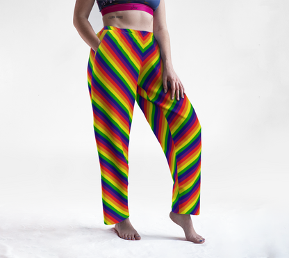 Rainbow Striped Lounge Pants