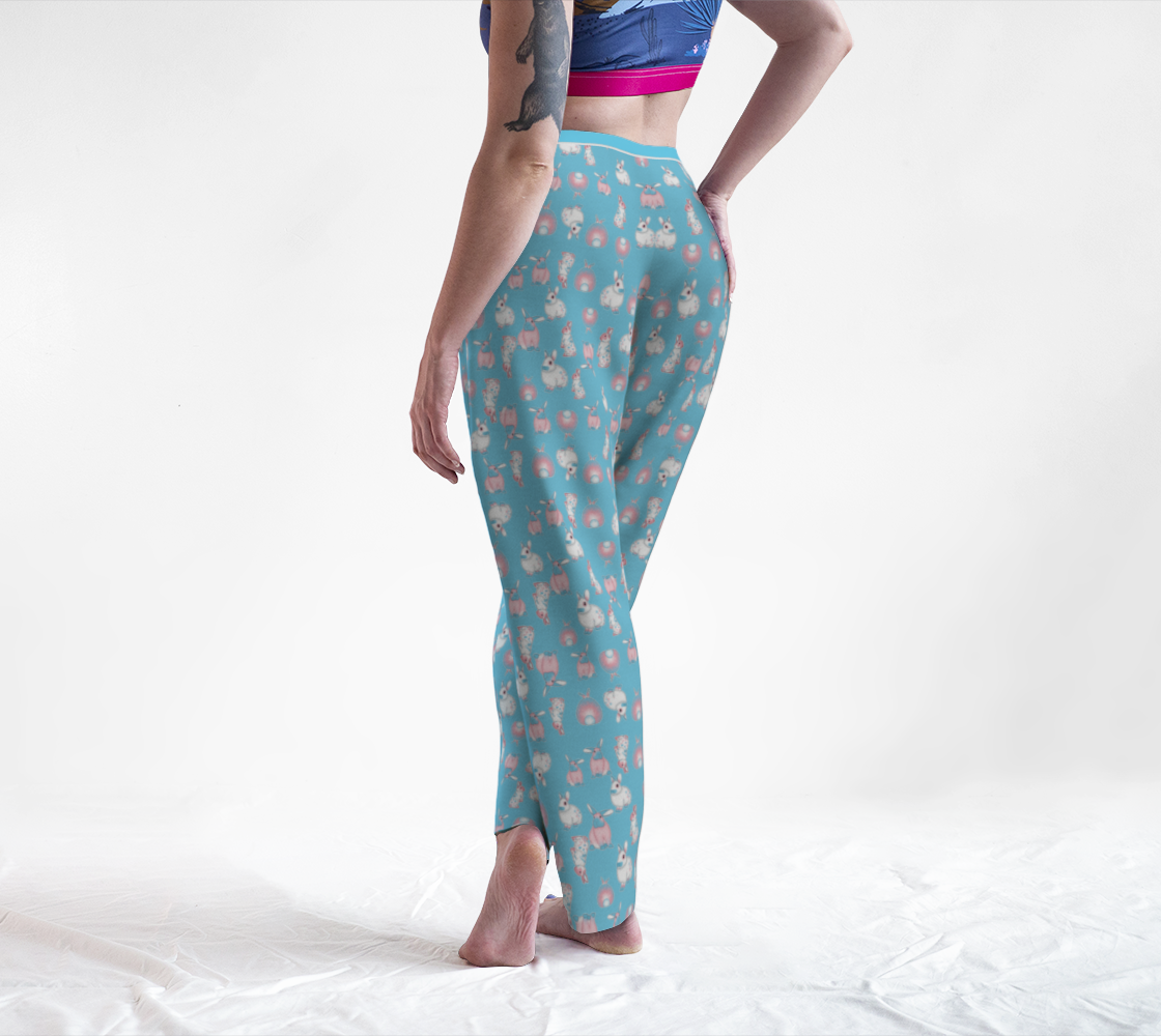 Bunnies! Everywhere! Transgender/Baby Blue Lounge Pants