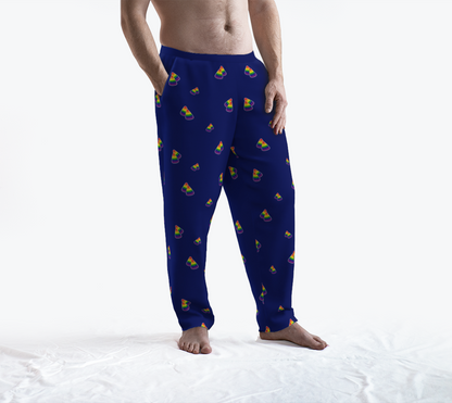 Rainbow and Blue Candy Corn Lounge Pants