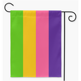 Sapphic Lesbian (Mise à jour) Pride Yard et drapeaux de jardin | Simple ou double face | 2 tailles