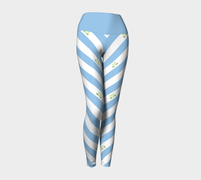 Achillean Striped Yoga Leggings