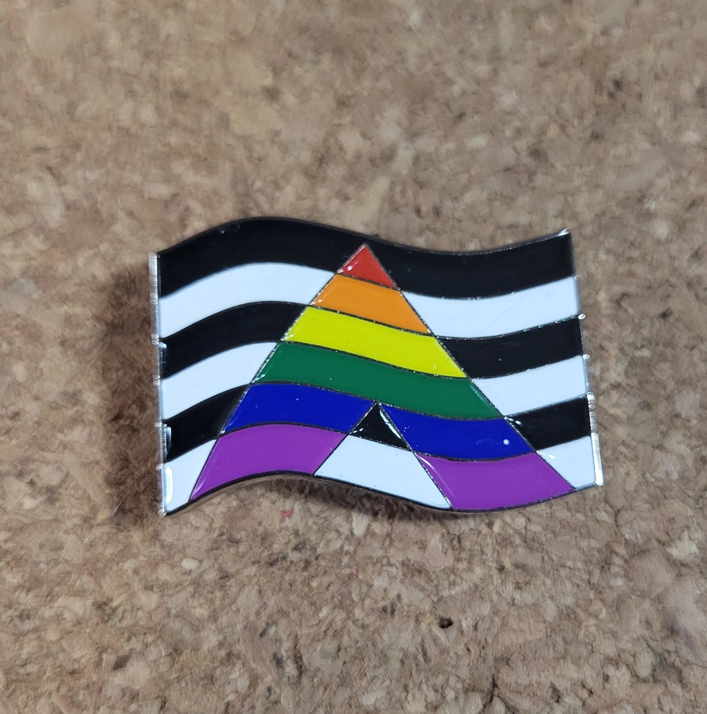 Ally Flag Enamel Pins | Choose Rainbow or Transgender Ally Flags