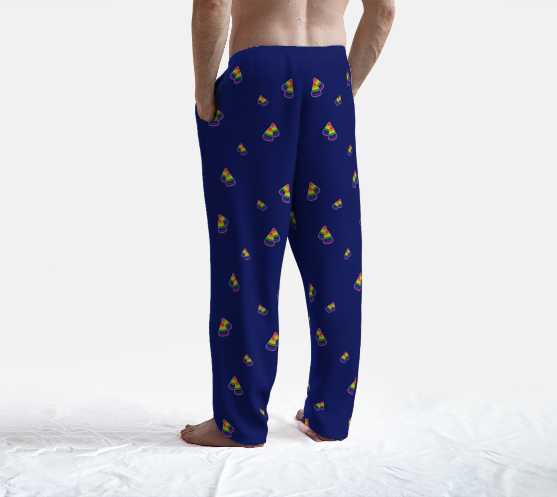 Rainbow and Blue Candy Corn Lounge Pants