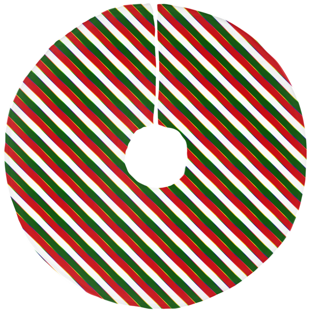 Pride Striped Christmas Tree Skirt | Luxe | Choose Your Colourway