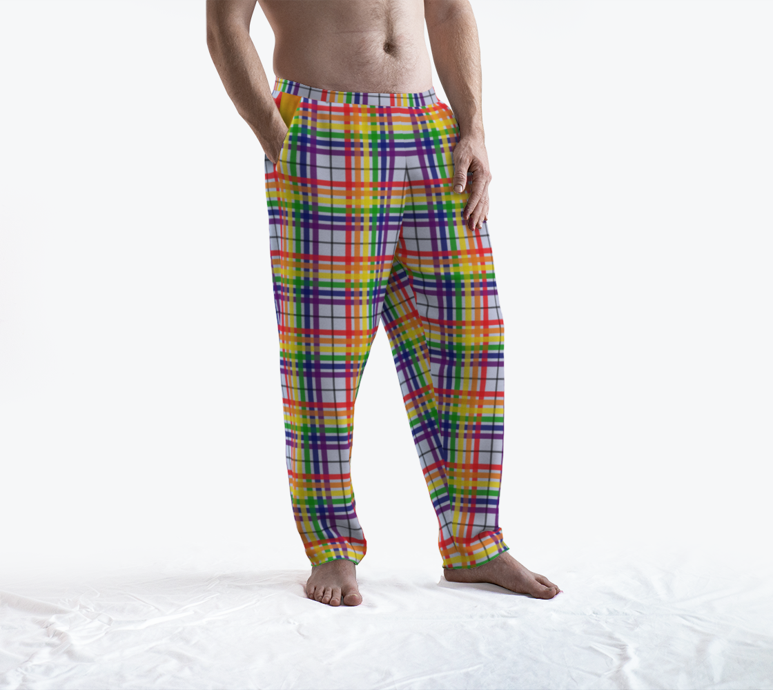 Rainbow/Icy Plains Tartan Plaid Lounge Pants