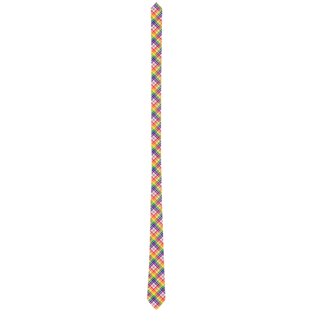 Rainbow/Tartlet Tartan Plaid Neck Tie