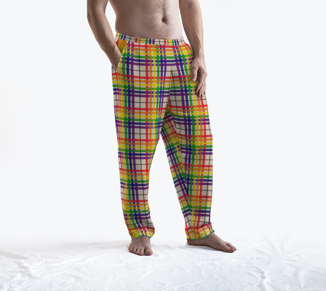 Rainbow/Buttermilk Tartan Plaid Lounge Pants