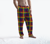 Rainbow/Aubergine Tartan Plaid Lounge Pants