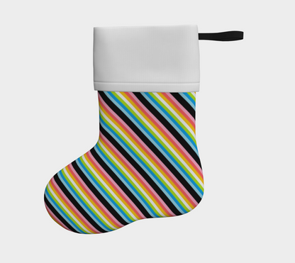 Pride Striped Holiday Stocking | Choose Your Pattern and Colourway