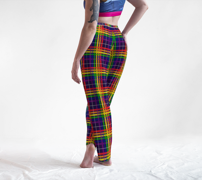 Rainbow/Eggplant Tartan Plaid Lounge Pants