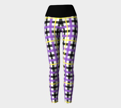 Nonbinary Plaid Yoga Leggings