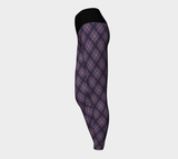 Nonbinary Dark Argyle Yoga Leggings