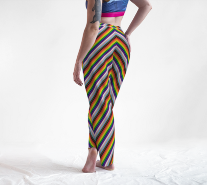 Rainbow Progress Candy Striped Lounge Pants