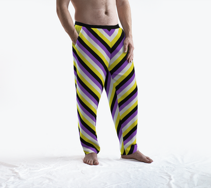 Nonbinary Striped Lounge Pants