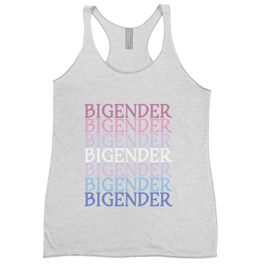 Funky Text Gender Racerback Tank Tops | Next Level