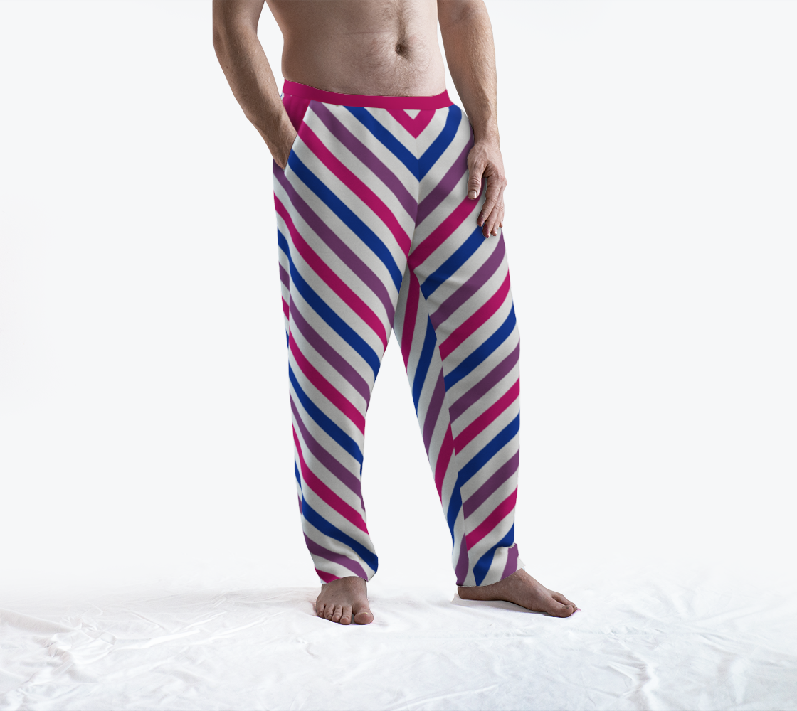 Bisexual Barber Striped Lounge Pants