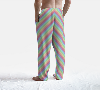 Pastel Rainbow Striped Lounge Pants