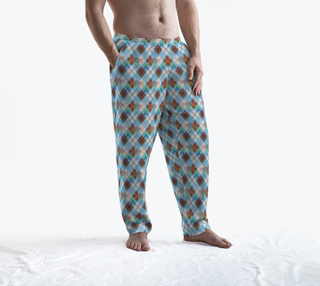 Furry Progress Solid Argyle Lounge Pants