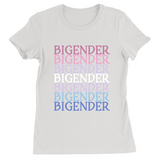 Funky Text Gender Fitted T-Shirts | Bella and Canvas