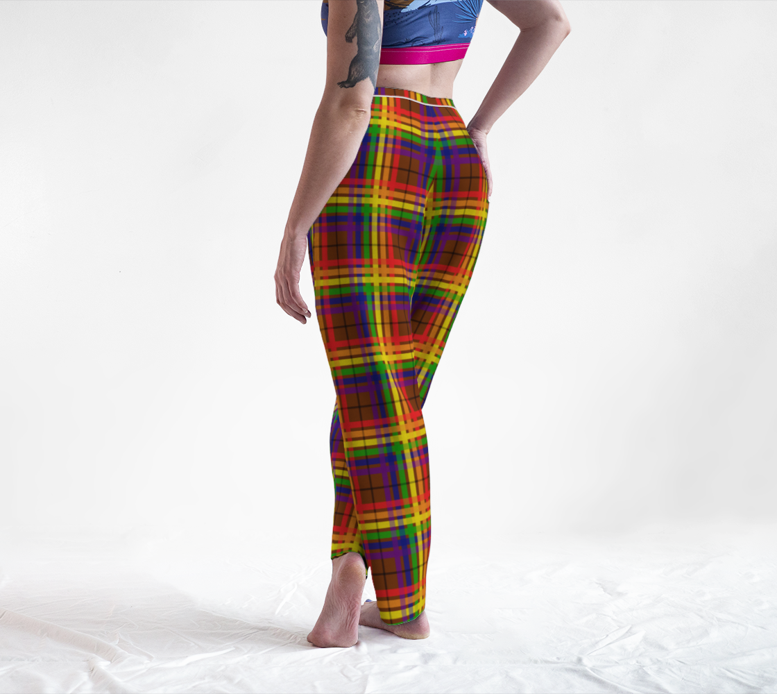 Rainbow/Spice Tartan Plaid Lounge Pants