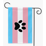 Furry - V3 - Transgender Pride Yard and Garden Flags   | Single Or Double-Sided | 2 Sizes