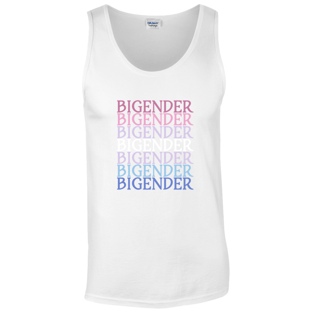 Funky Text Gender Unisex Tank Tops |  Gildan