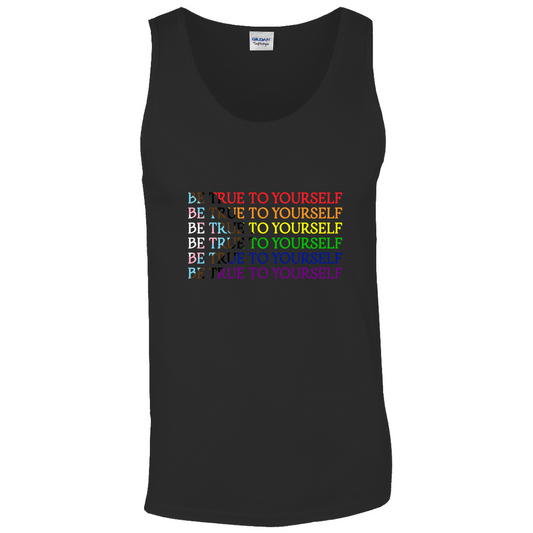 Funky Text Orientation Unisex Tank Tops |  Gildan