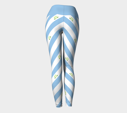 Achillean Striped Yoga Leggings