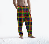 Rainbow/Black Tartan Plaid Lounge Pants