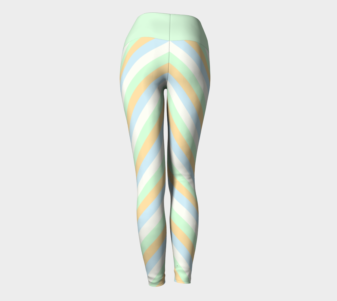 Unlabeled Orientation Striped Yoga Leggings