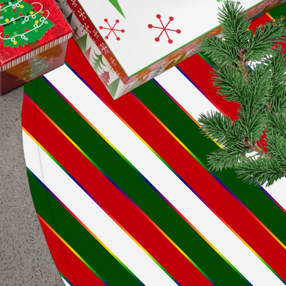 Pride Striped Christmas Tree Skirt | Luxe | Choose Your Colourway