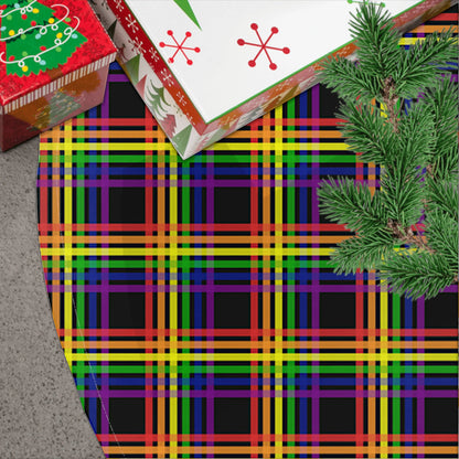 Pride Plaid Christmas Tree Skirt | Luxe | Choose Your Colourway