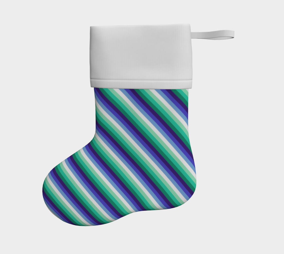 Gay Man (formerly Vincian - V2) Striped Holiday Stocking