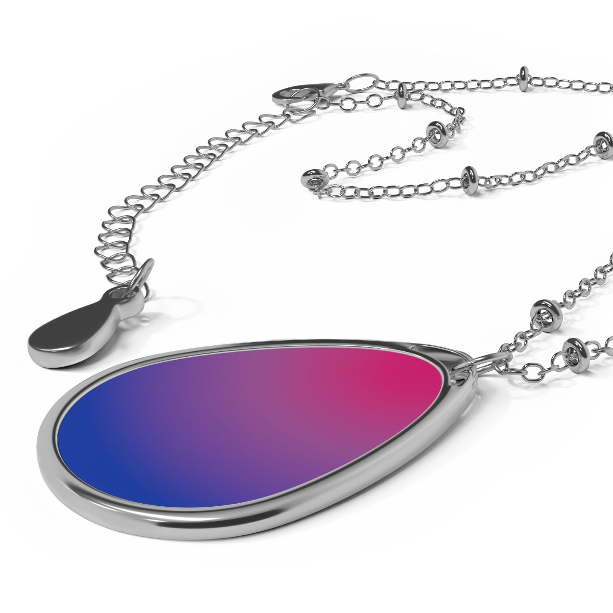 Orientation Gradient or Faux Stone Oval Necklace | Choose Your Colourway