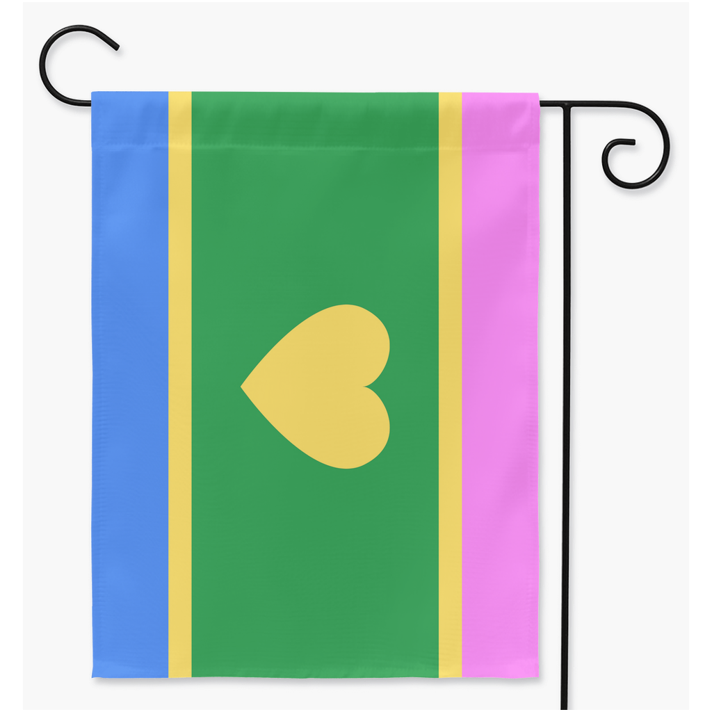 Polyromantic - V2 Yard and Garden Flags | Single Or Double-Sided | 2 Sizes | Romantic and Sexual Orientations