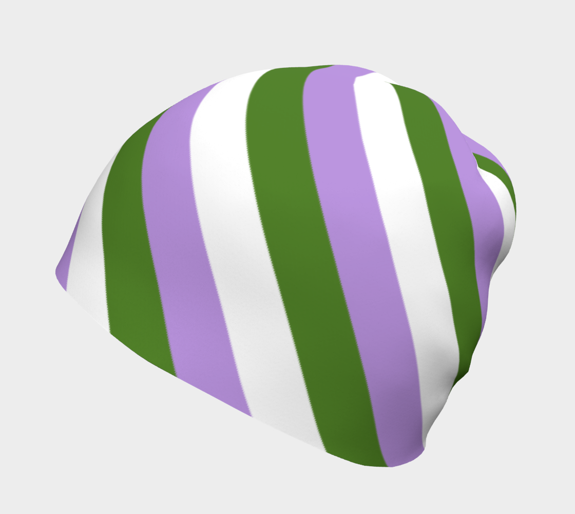 Genderqueer Striped Beanie