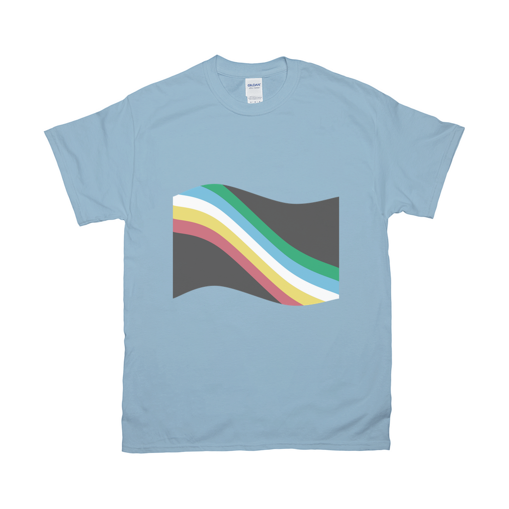 Disability Pride Flag Relaxed Fit Tshirt - LIGHT | Choose Your Flag