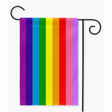 Inclusive Gilbert Baker Rainbow Pride Yard and Garden Flags | Single Or Double-Sided | 2 Sizes