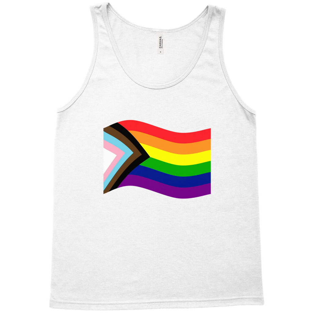 Rainbow Pride Flag Relaxed Fit Tank Tops | Choose Your Flag | Bella + Canvas