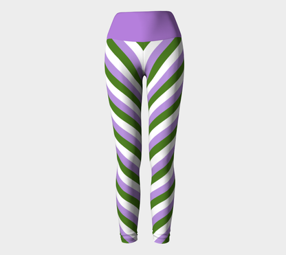 Genderqueer Striped Yoga Leggings