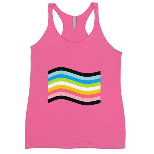 Orientation Pride Flag Fitted Racerback Tank Tops | Choose Your Flag