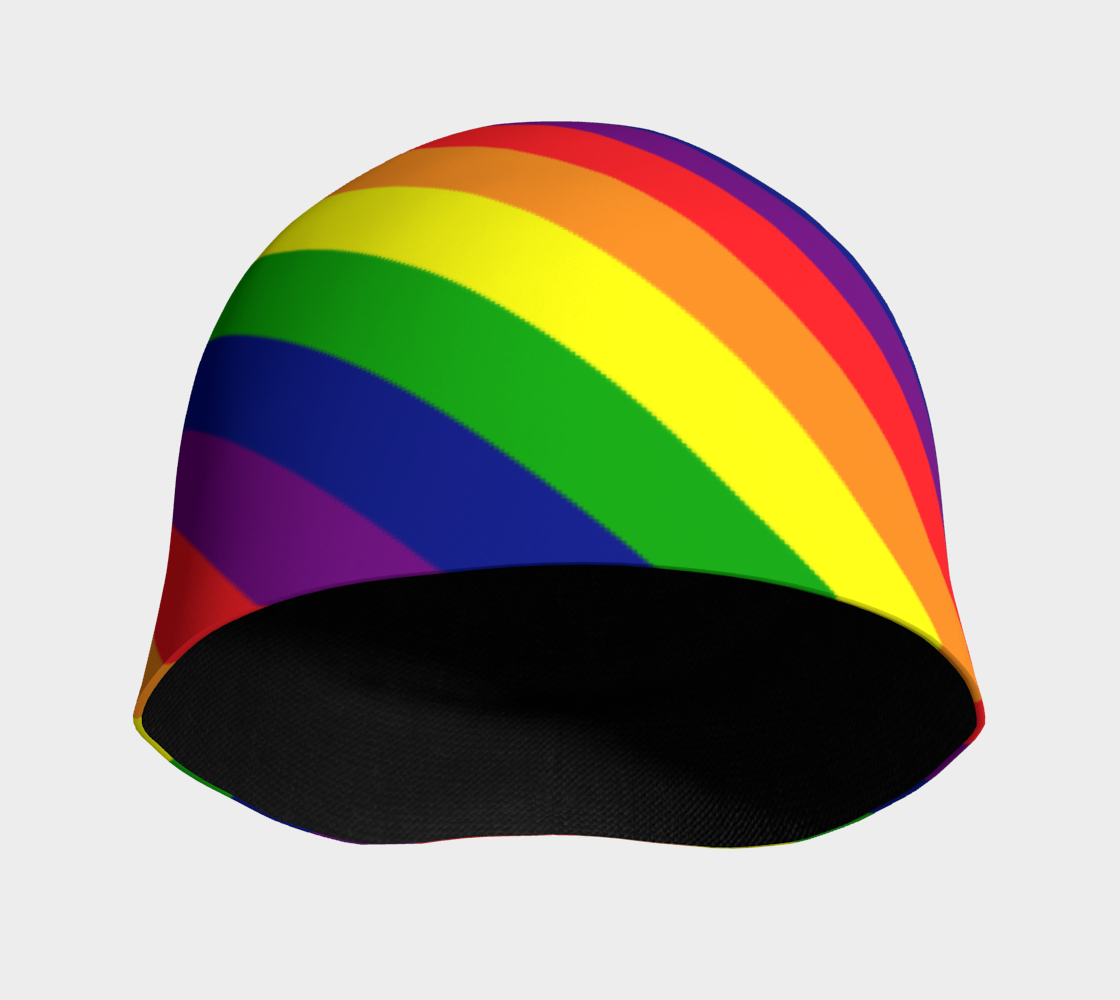 Rainbow Striped Beanie