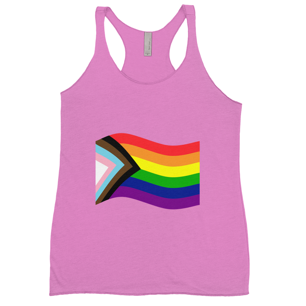 Rainbow Pride Flag Fitted Racerback Tank Tops | Choose Your Flag