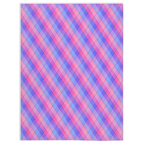 Omnisexual Argyle Plaid Pride Minky Blankets