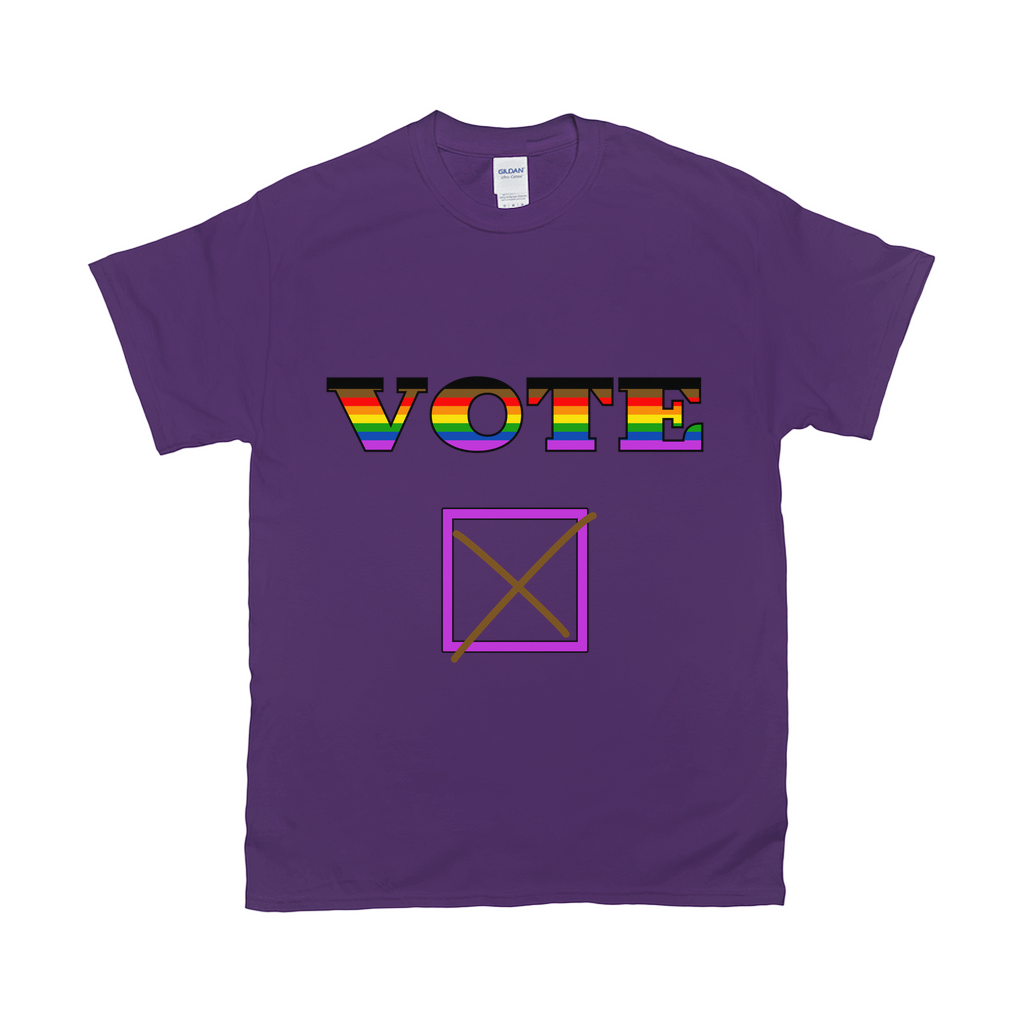 Vote Relaxed Fit Tshirt | Choose Your Pride Colourway