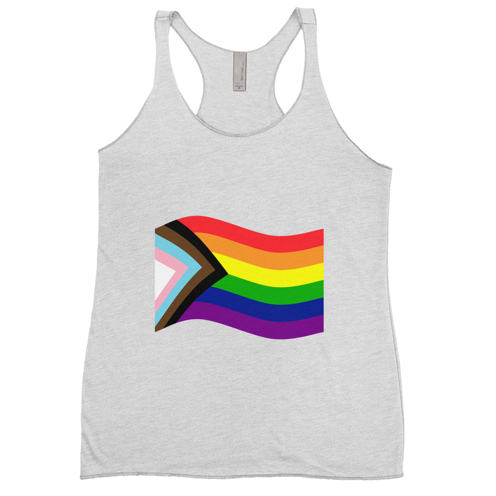 Rainbow Pride Flag Fitted Racerback Tank Tops | Choose Your Flag